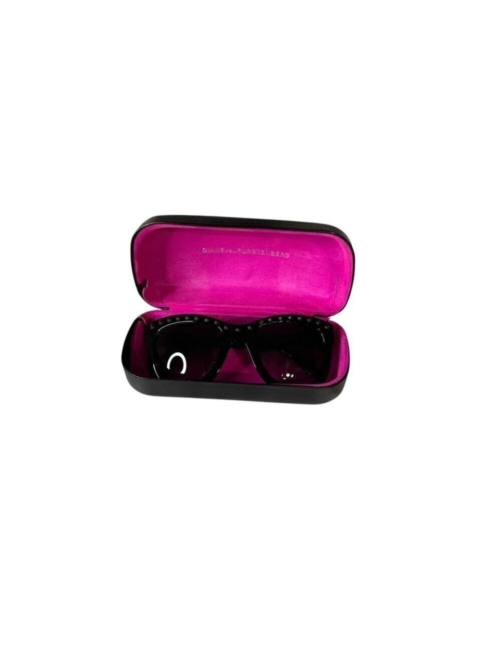 Women's Diane Von Furstenberg Haley Black Sunglasses